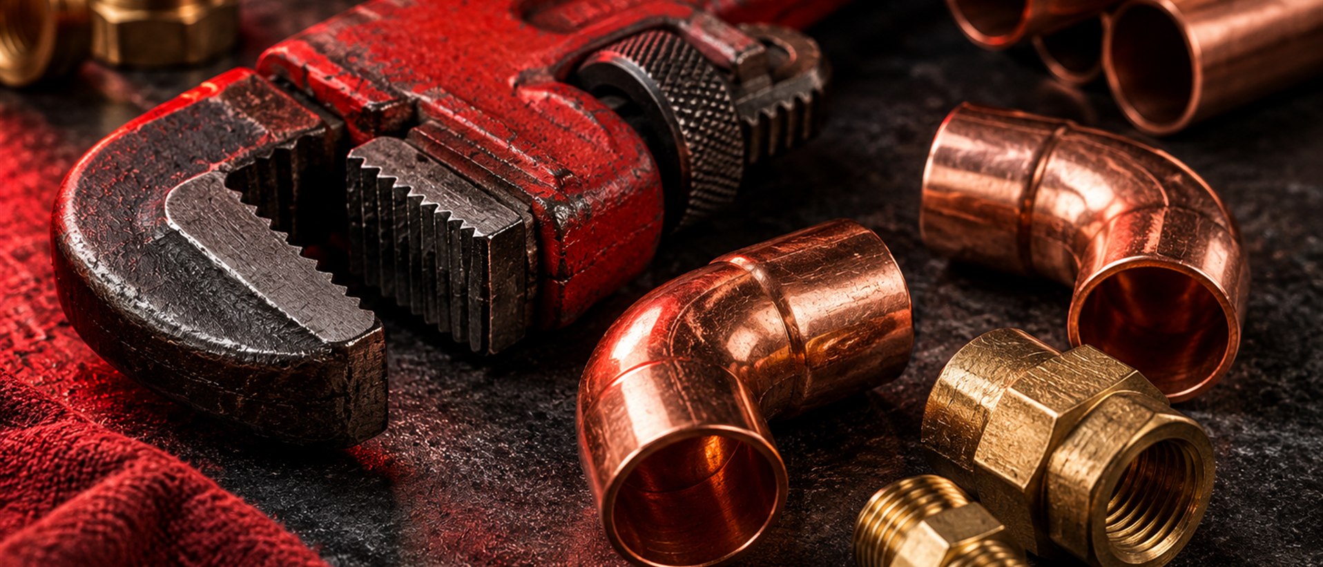 Plumbing tools and pipe fittings